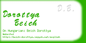 dorottya beich business card